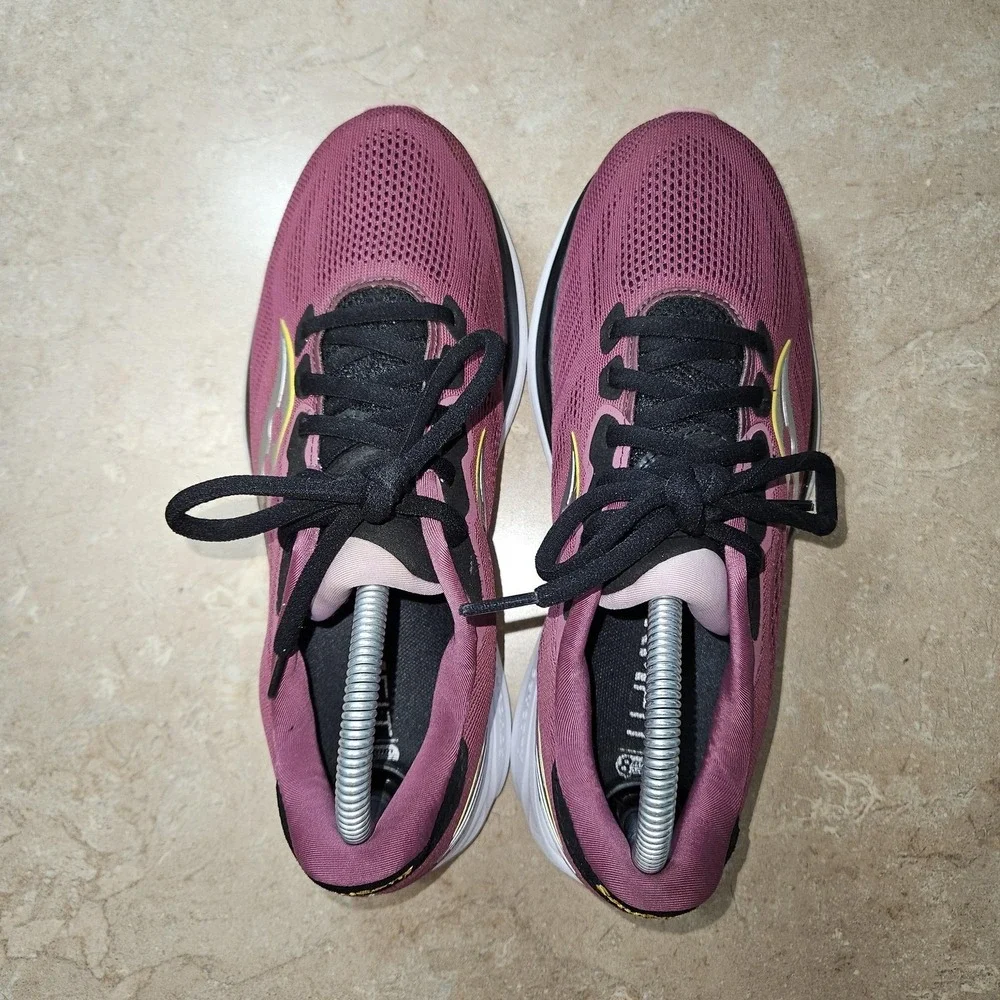 Saucony Ride Shoes Womens‎ Size 8.5 Purple PWRRUN Running Sneakers S10650-18